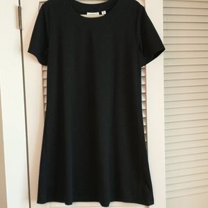 Black Aline Cotton‎ Mini Dress
